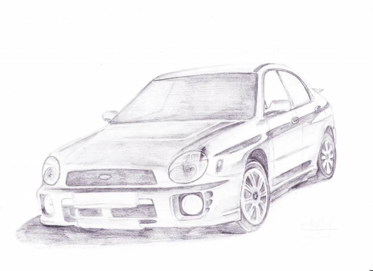 рисунки автомобилей, рисунок карандашом