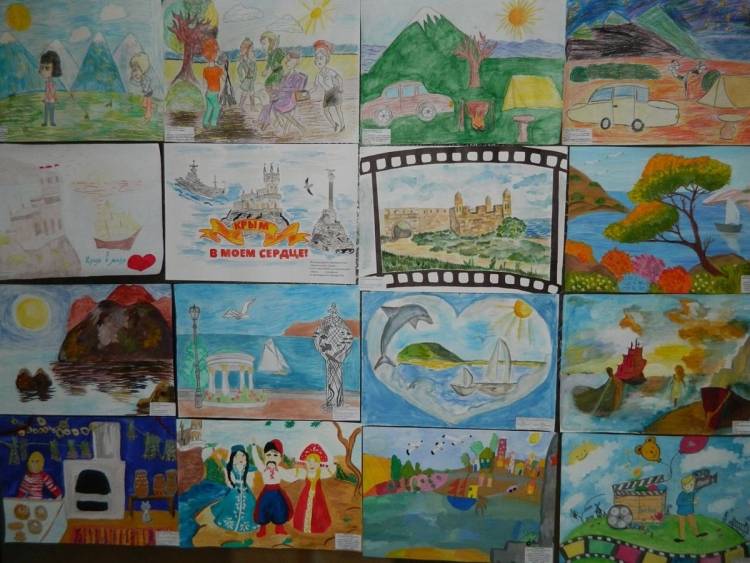 Достопримечательности Крыма рисунки детей