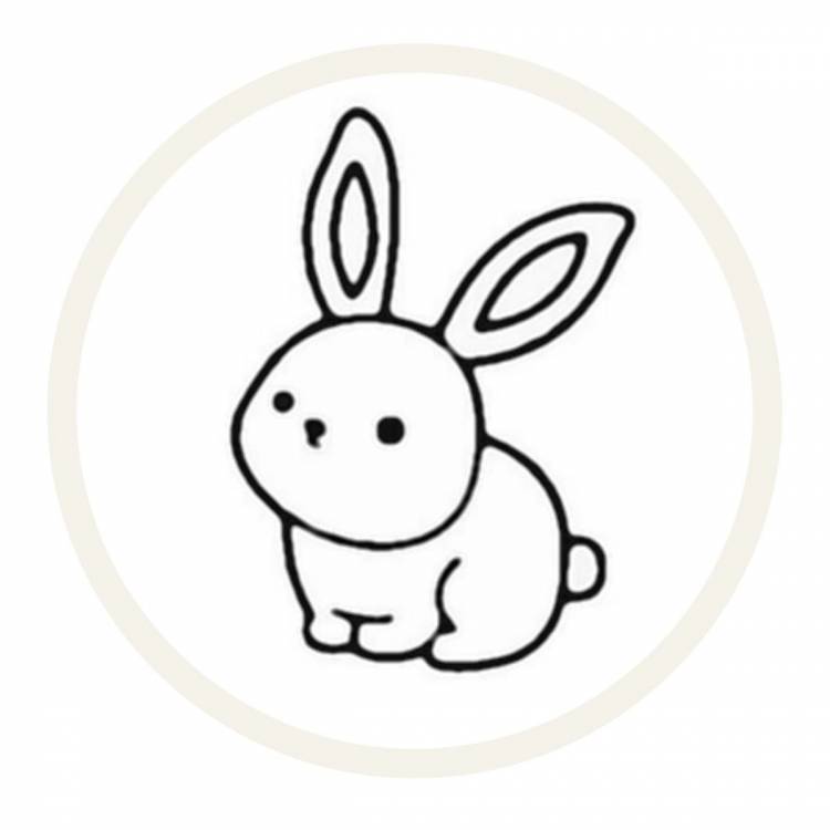 Легкие рисунки кролика