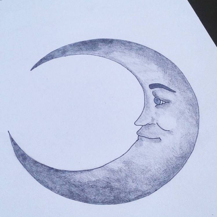 Лёгкие рисунки Луны