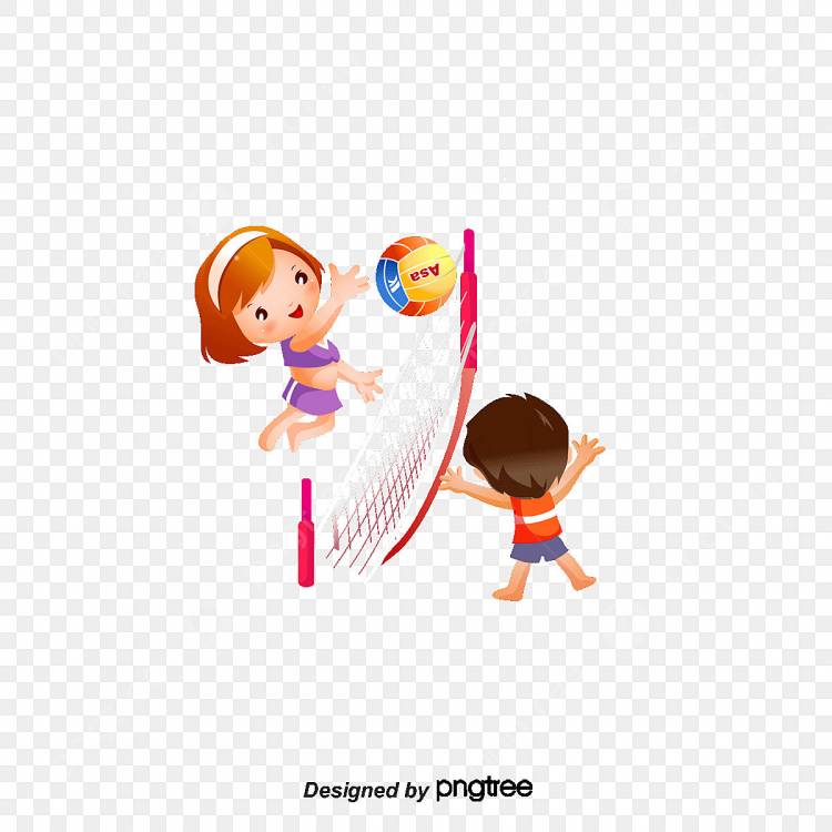 вектор играть в волейбол ребенка PNG , волейбольный клипарт, волейбол, Мультфильм мальчик PNG картинки и пнг PSD рисунок для бесплатной загрузки