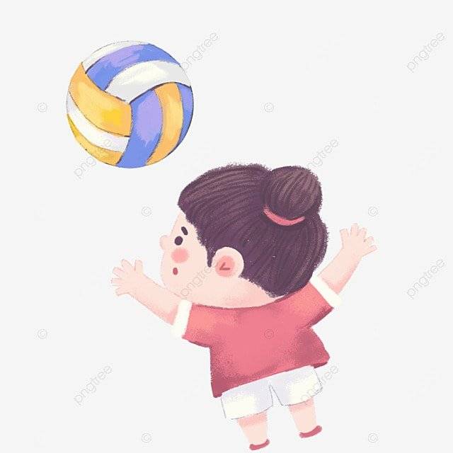 Спортивная девушка играет в волейбол PNG , физическая культура, движение, играть в волейбол PNG картинки и пнг PSD рисунок для бесплатной загрузки