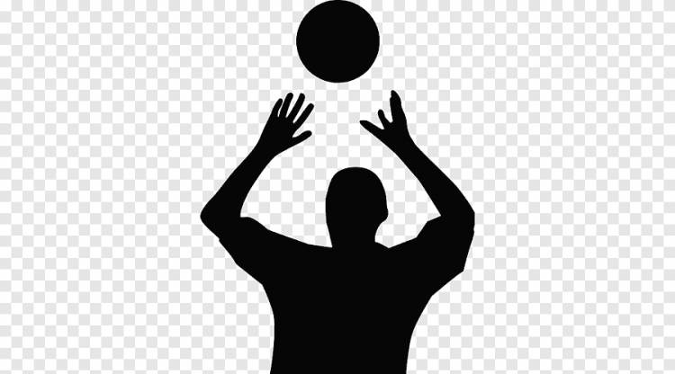 Волейбол Силуэт, волейбол, спорт, рука png