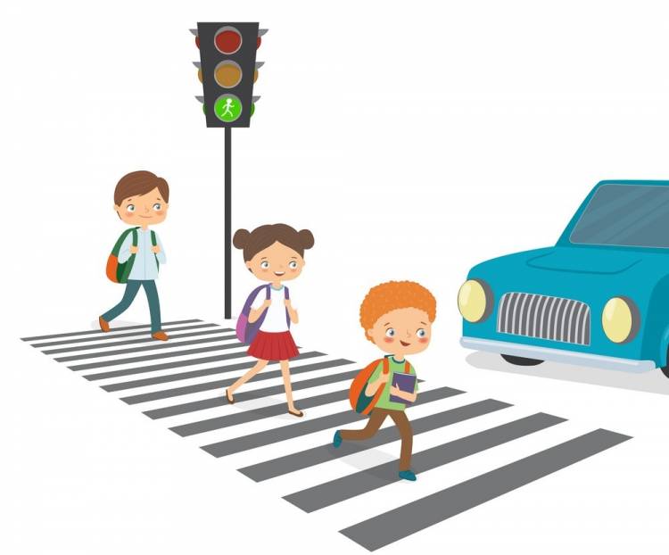 Пешеходный переход рисунок для детей