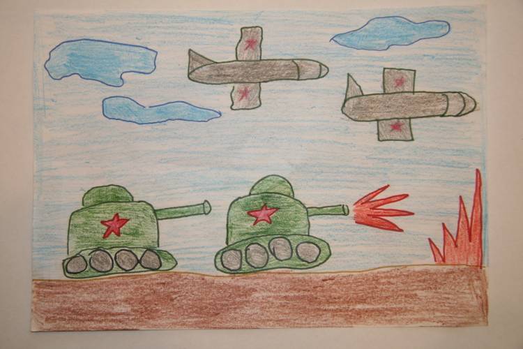 Простые рисунки про войну
