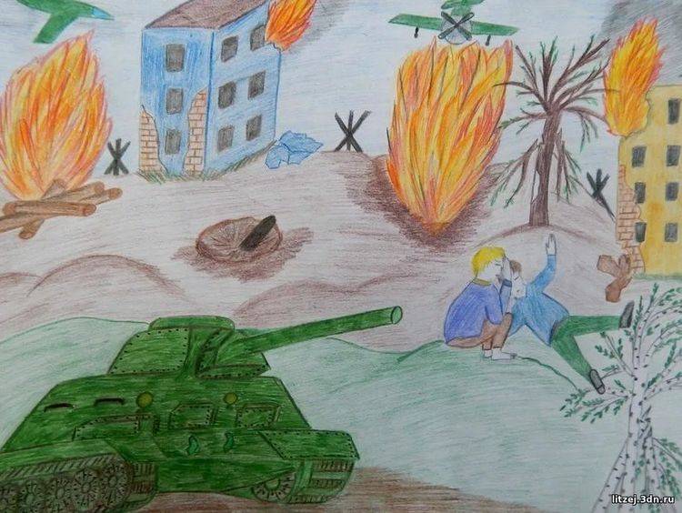 Рисунки на тему Война глазами детей для срисовки