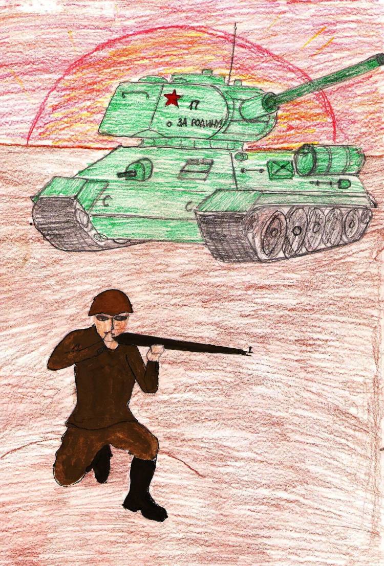 Простые рисунки на тему война (Большое количество фото)