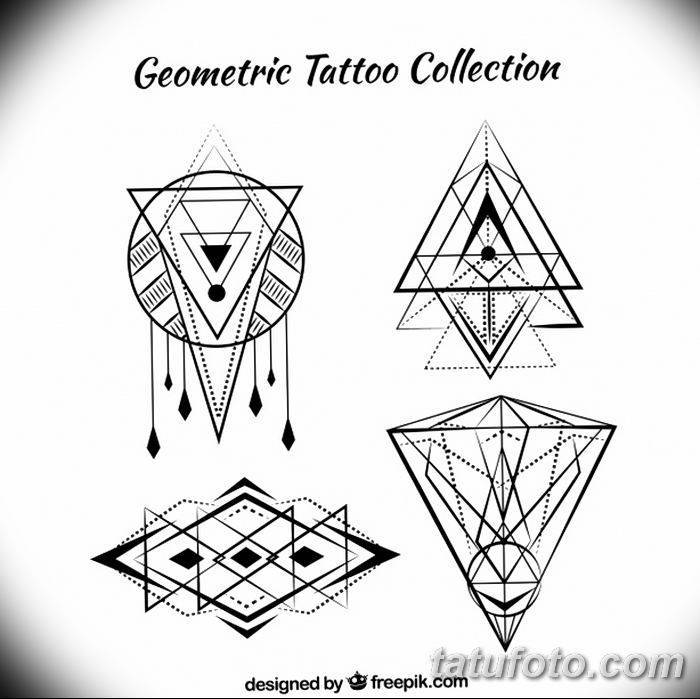 Красивая татуировка геометрия