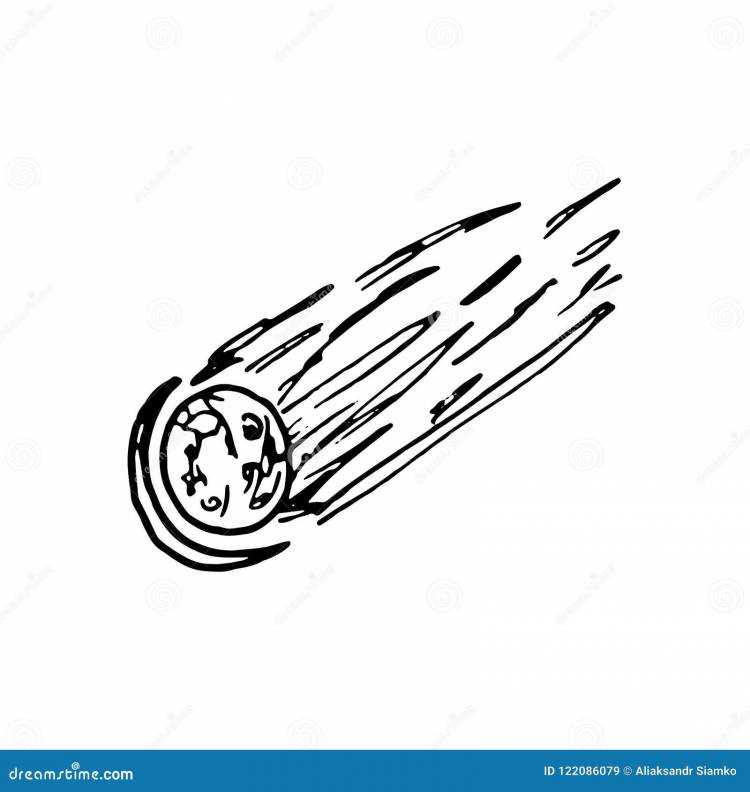 Рисунок карандашом комета (Много фото)