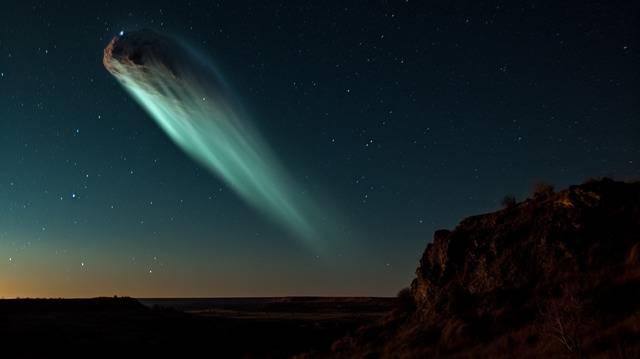 картинка кометы фон