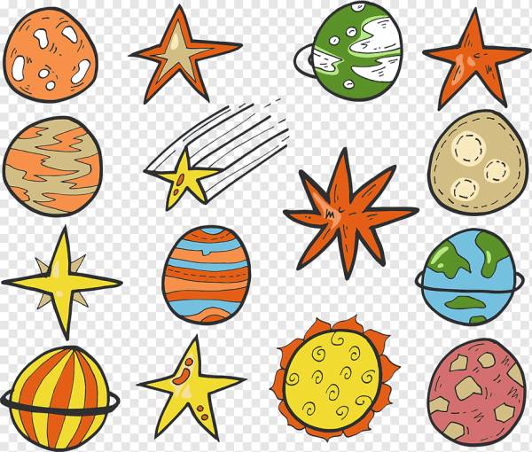 Картинки звезды и кометы для детей 