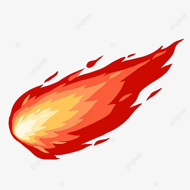 иллюстрация огненной кометы PNG , астероид, Пожар, кометный огонь PNG картинки и пнг PSD рисунок для бесплатной загрузки