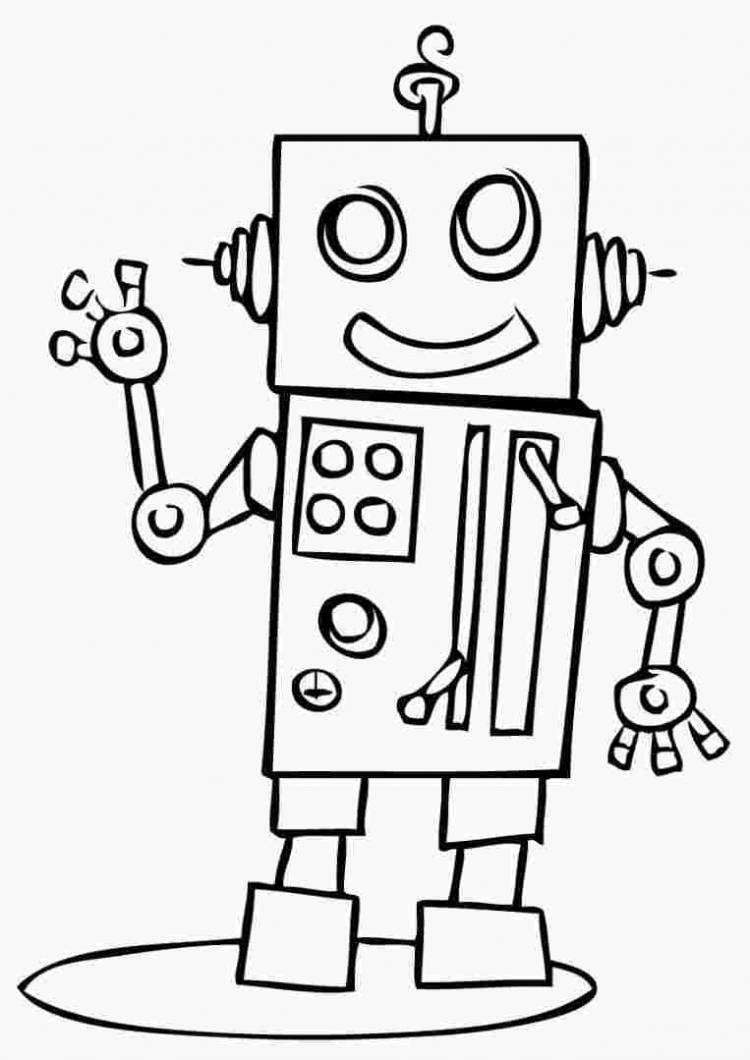 Робот рисунок простой для детей