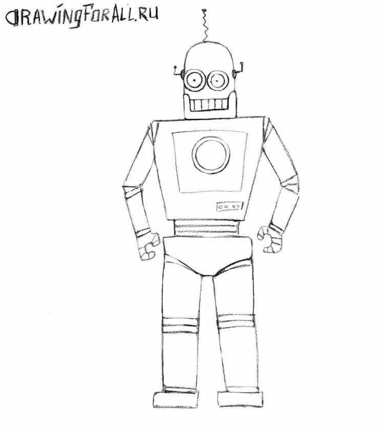 Как нарисовать робота 