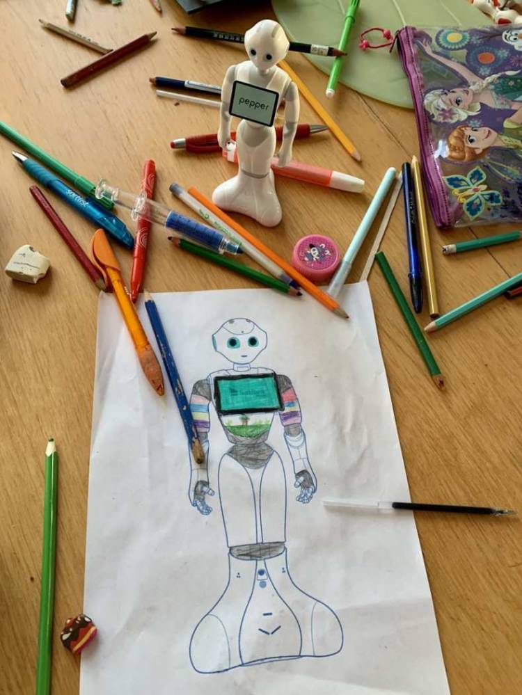 Как нарисовать робота поэтапно карандашом 