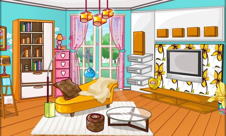 Рисунок комнаты с мебелью для детей