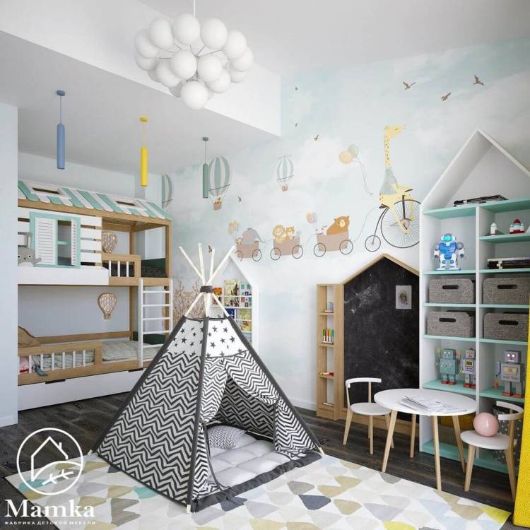 ≡ ➤ Дизайн детской комнаты для мальчиков-близнецов