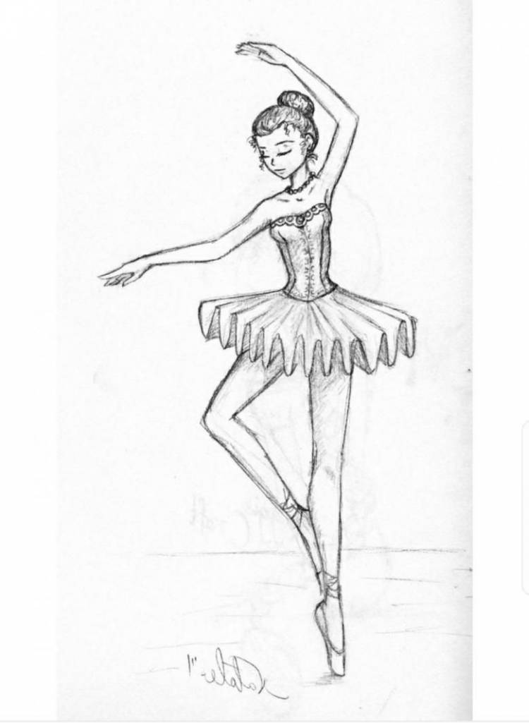 Как нарисовать балерину 