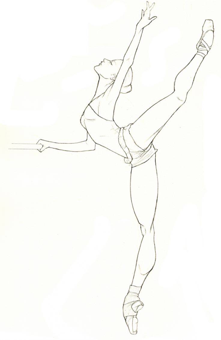 Как нарисовать балерину 