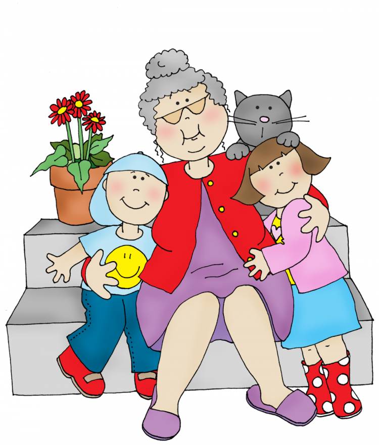 Бабушка и дедушка рисунок для детей