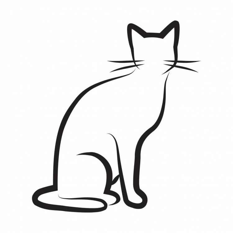 Схематичный картинки кота 