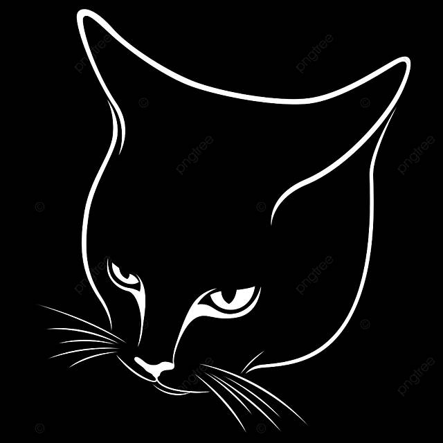 трафарет абстрактного кота Rsquo PNG , морда, Рука, обожаемый PNG картинки и пнг рисунок для бесплатной загрузки