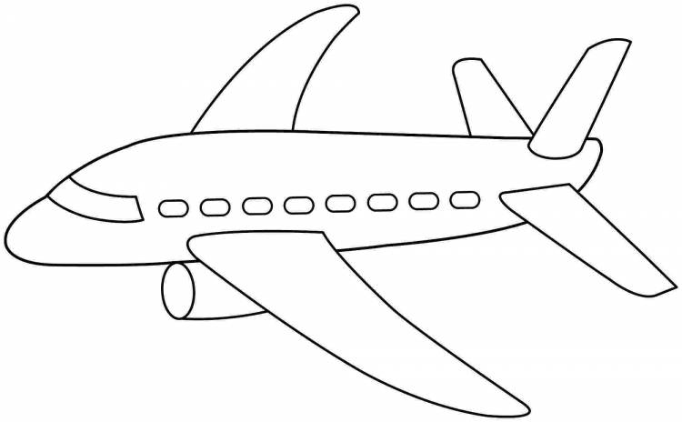 Самый легкий рисунок самолета