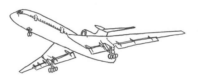 Простые рисунки для рисования самолеты