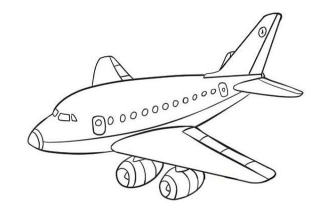Простые рисунки для рисования самолеты