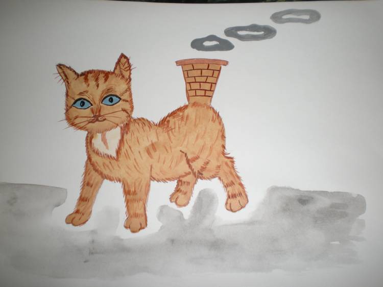 Рисунок на тему кот наплакал