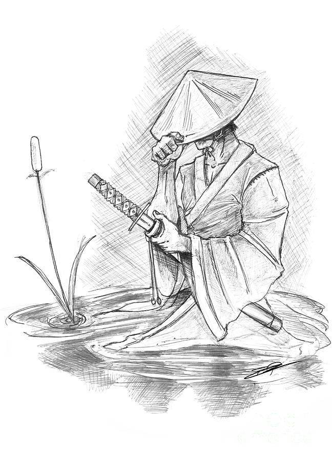 samurai drawing