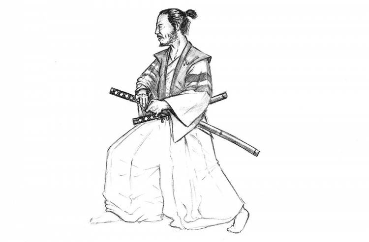 Как нарисовать самурая