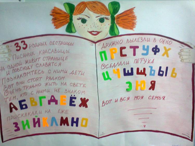Плакат на тему русский язык и литература рисунок 