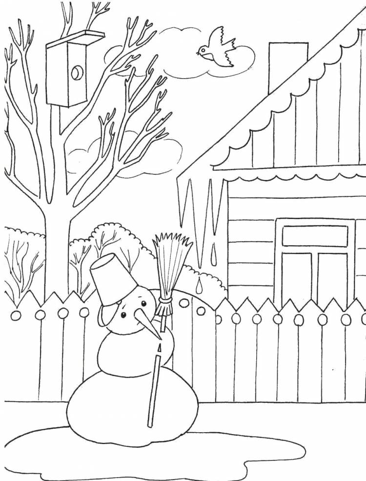 Рисунки на тему Весна для детей 