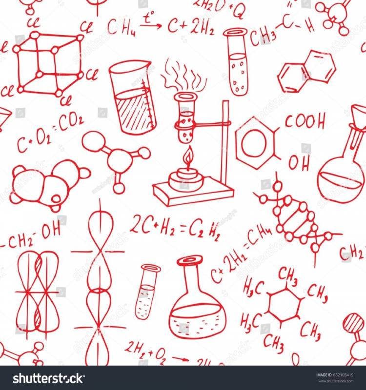 Химические рисунки для оформления