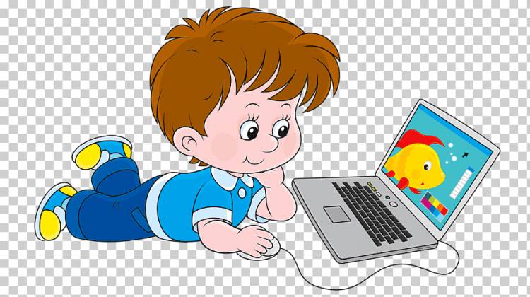 Компьютер детский рисунок, компьютер, ребенок, рука, чтение png