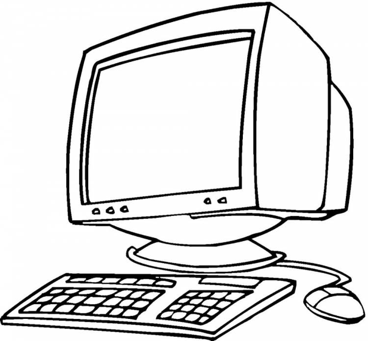 Детский рисунок компьютера