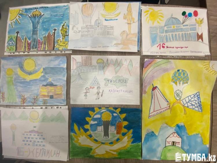 Конкурс рисунка среди детей полицейских провели в Актау