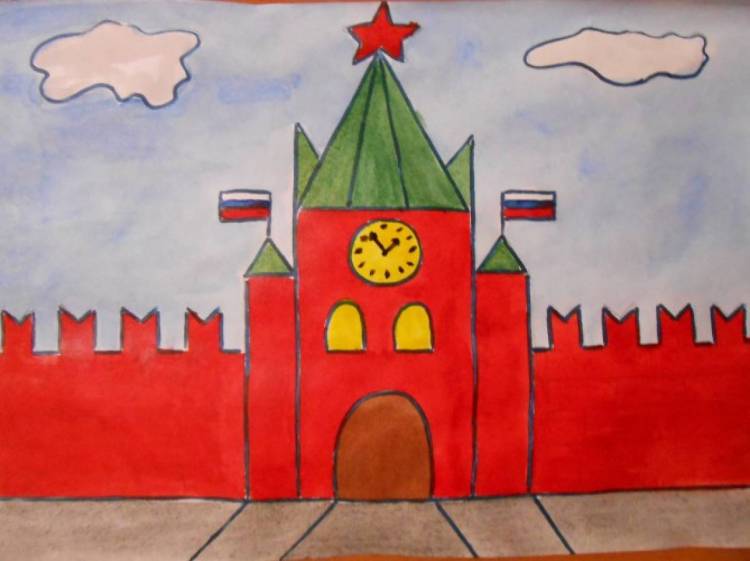 Мастер-класс по изобразительному искусству «Кремль» 