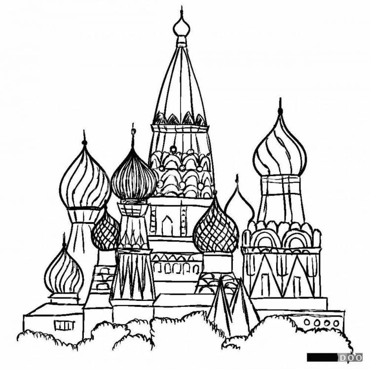 Кремль рисунок карандашом для срисовки