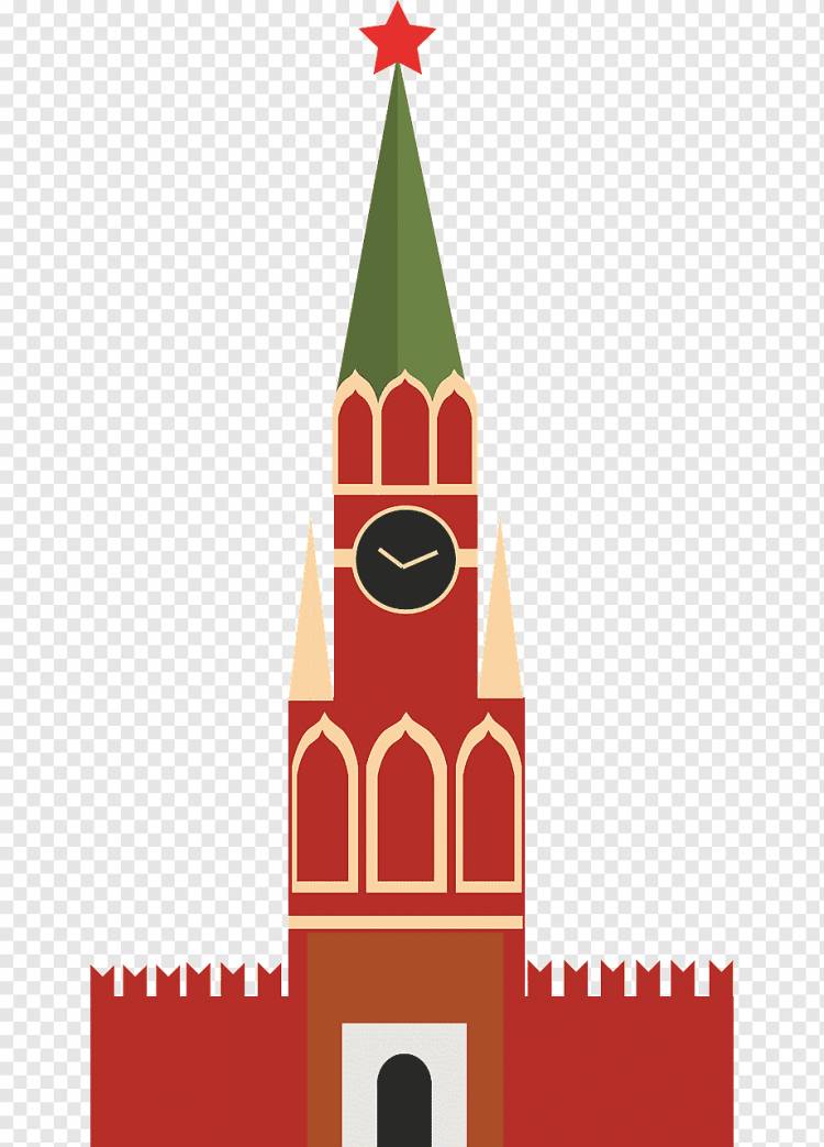 Спасская башня рисунок