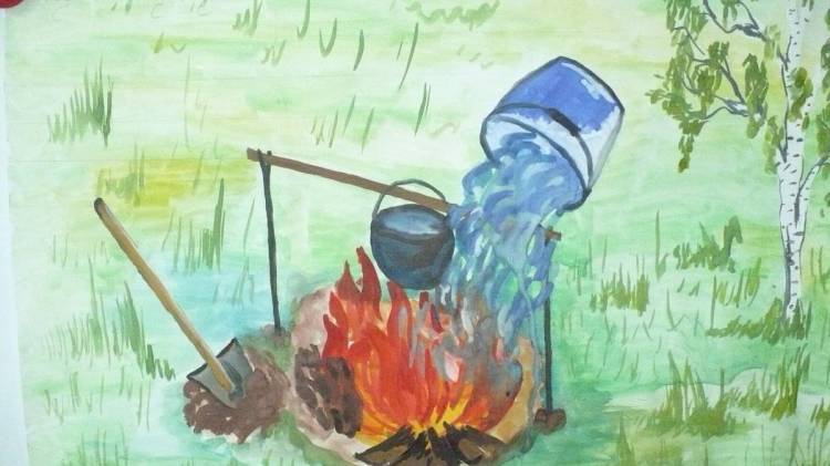 Картинки для детей пожар в природе 