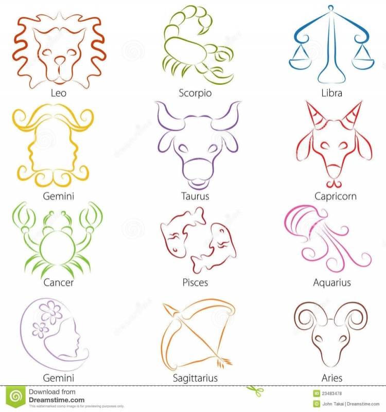 Рисунки для срисовки знаки зодиака
