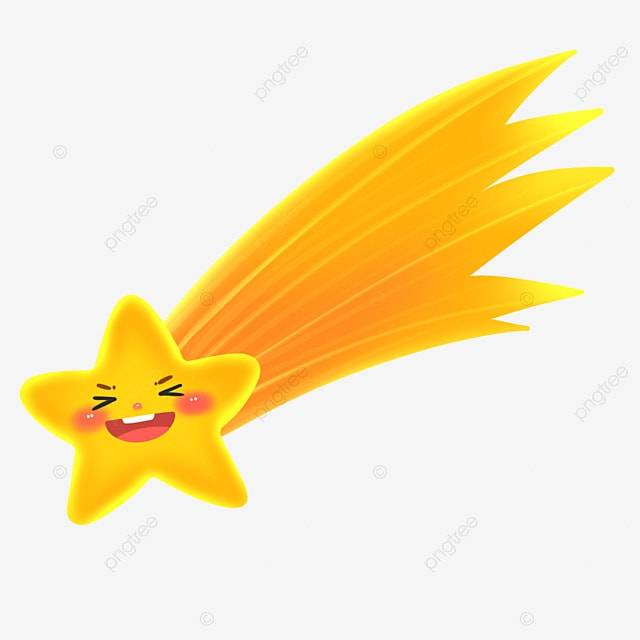 Мультфильм милая падающая звезда PNG , ребенок, День детей, метеор PNG картинки и пнг PSD рисунок для бесплатной загрузки