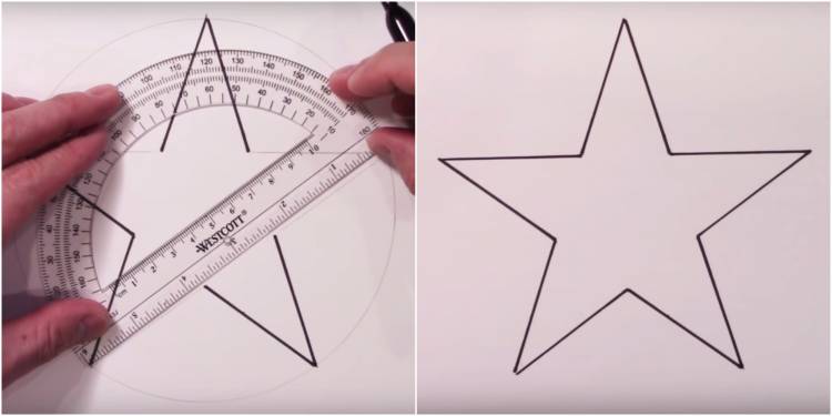 способов нарисовать пятиконечную звезду