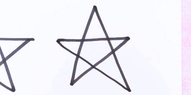 способов нарисовать пятиконечную звезду
