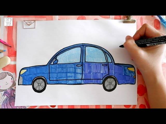 Как нарисовать МАШИНУ автомобиль