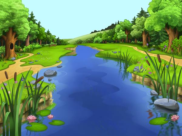 Картинки реки и озера для детей 