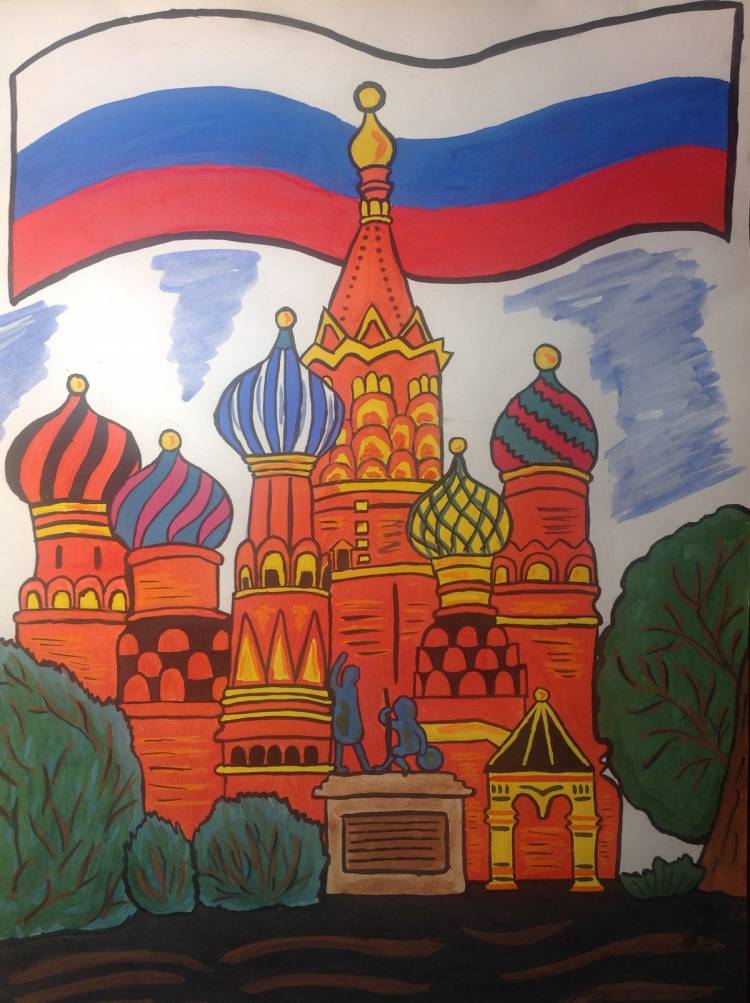 Рисунок на тему достопримечательности России