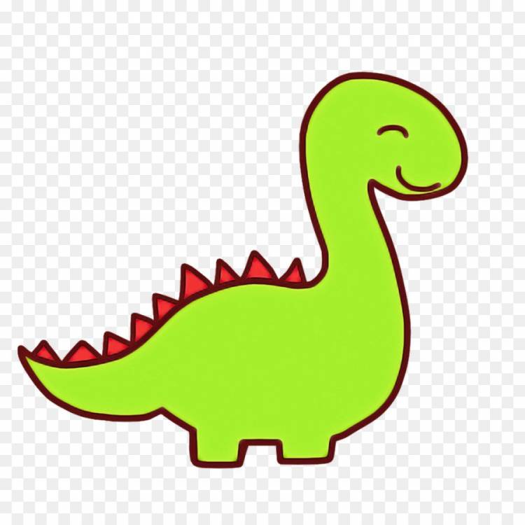 Динозаврик легкий рисунок 